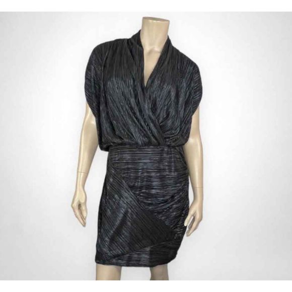 rachel roy metallic wrap dress Rachel Rachel Roy Womens Metallic Chiffon Maxi Dress